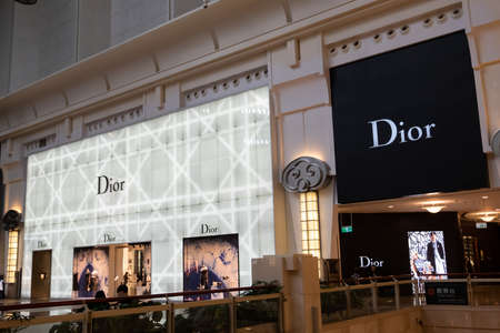 Taipei, Taiwan - June 15th, 2020: DIOR, famous brand at 101 department store at Taipei, Taiwan, Asiaのeditorial素材