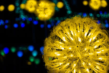 Yunlin, Taiwan - Feb 12th, 2020: lantern festival with lamps hanging at street in Beigang township, Yunlin county, Taiwan, Asiaのeditorial素材