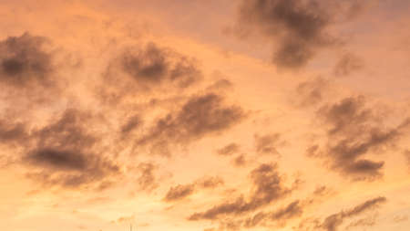 sunset cloudy background with fantasy color on the skyの写真素材