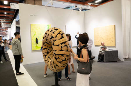 Taipei, Taiwan-October 20th, 2019: Art Taipei Expo is the landmark of Asian Art at Taipei, Taiwanのeditorial素材