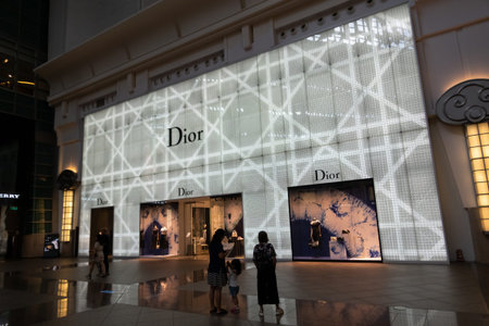 Taipei, Taiwan-June 15th, 2020: DIOR, famous brand at 101 department store at Taipei, Taiwan, Asia