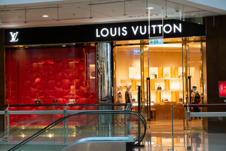 Taipei, Taiwan-June 15th, 2020: Louis Vuitton, famous brand at 101 department store at Taipei,...
