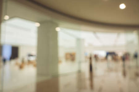 background of shopping mall in blurred, shallow depth of focusの写真素材
