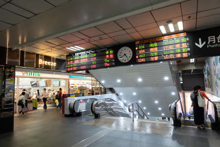 Taipei, Taiwan-Oct 1st, 2020: interior of Taipei main station, Taipei, Taiwanのeditorial素材