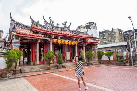Changhua, Taiwan-July 27th, 2020: Yuan-ching Temple in Changhua County, Taiwan, Asiaのeditorial素材