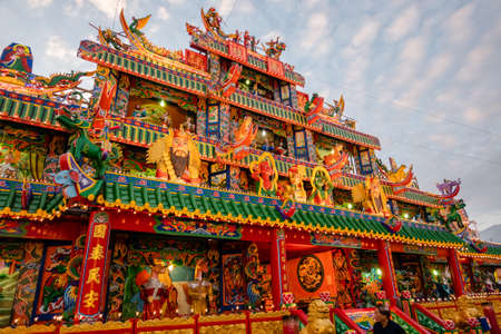 Nantou, Taiwan-December 21th, 2019: Shuili taoism carnival and sacrifice, be hold at every 12 years at Shuili Township, Nantou County, Taiwanのeditorial素材