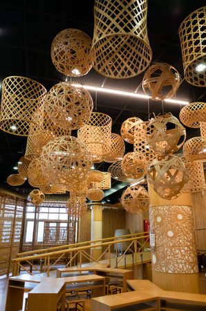 Nantou, Taiwan-Jan 9th, 2020: famous attraction of the museum of bamboo art at Nantou, Taiwanのeditorial素材