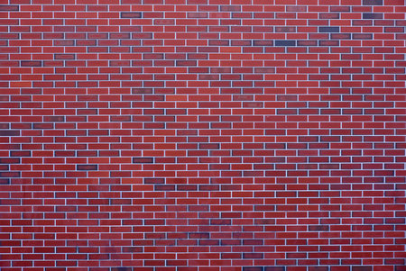New red brick wall