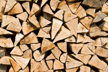 Stack of firewoodの写真素材