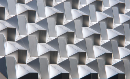 Modern silver facadeの写真素材