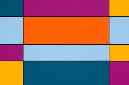 Colorful geometric facadeの写真素材