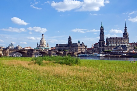 The skyline of Dresdenの写真素材