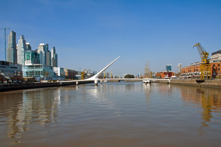 Puerto Madero in Buenos Aires, Argentinaの写真素材