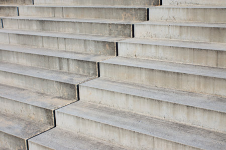 Detail of grey stairs 