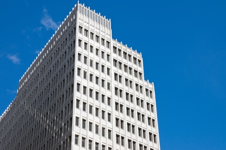 Skyscraper in front of a blue skyのeditorial素材