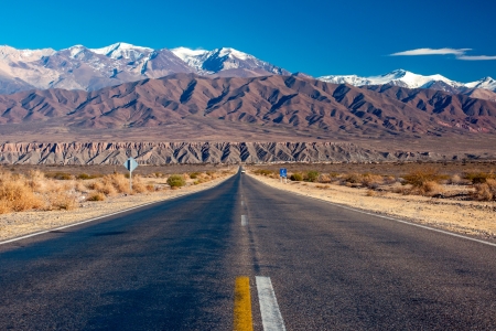 Scenic road in northern Argentinaの写真素材