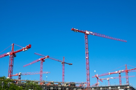 Big construction site in Berlin の写真素材