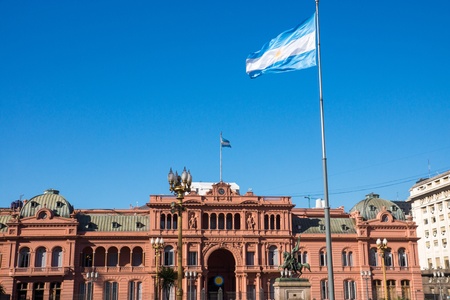 The famous Casa Rosada in Buenos Aires, Argentinaのeditorial素材
