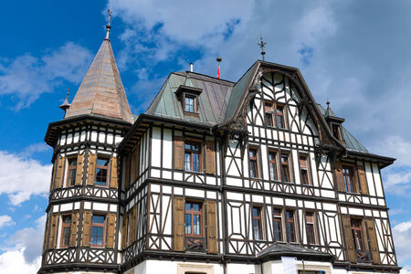 Villa Cassel in the Swiss alpsのeditorial素材