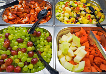Fruit salad at a buffet