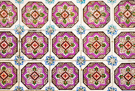 Background from traditional old tiles seen in Portugal