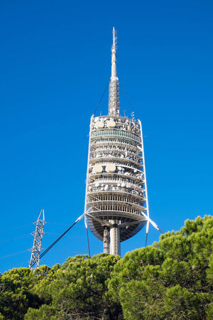Torre de Collserola in Barcelonaのeditorial素材