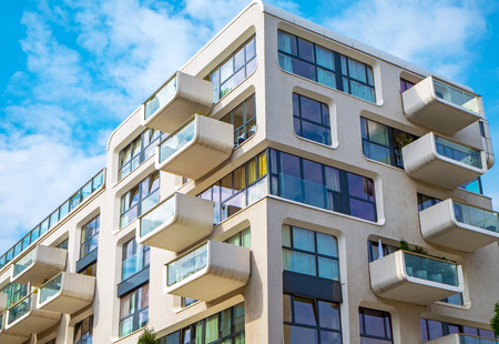 New apartment building in Hamburgのeditorial素材