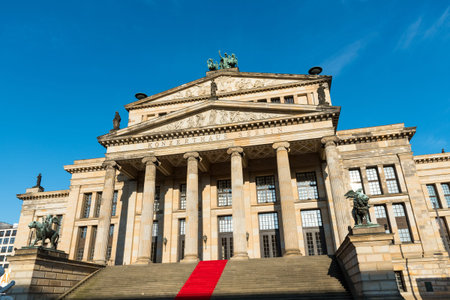 The concert hall at the Gendarmenmarkt in Berlin, Germanyの写真素材