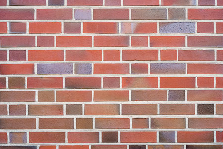 Background from a clean red brick wall