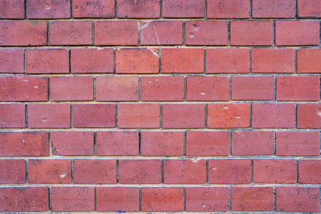 Background made of an old red brick wall