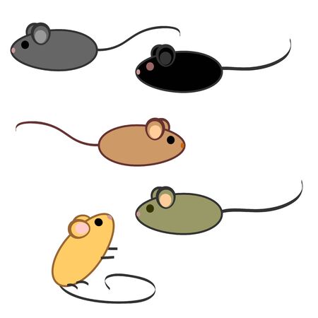 Mice setのイラスト素材