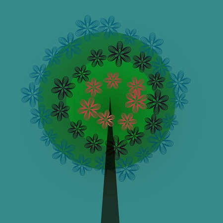 Decorative treeのイラスト素材