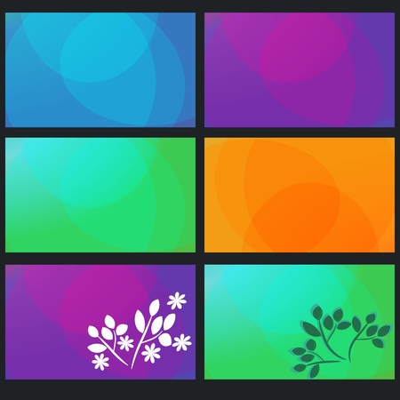 Abstract colored background setのイラスト素材