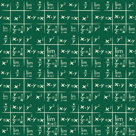 Seamless background with mathematics elementsのイラスト素材