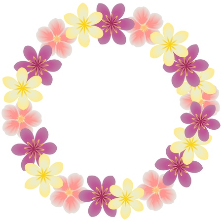 Floral frameのイラスト素材