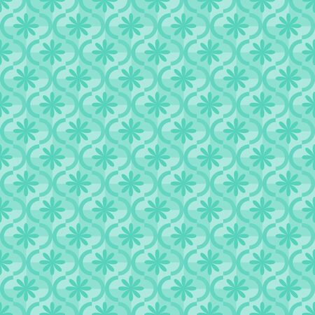 Seamless blue ornamental patternのイラスト素材