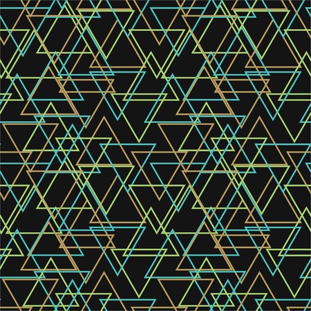 Seamless abstract pattern with multicolored trianglesのイラスト素材