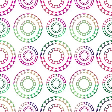 Seamless multicolored transparent circles patternのイラスト素材