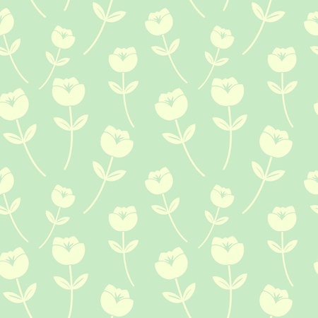 Pastel seamles floral decorative patternのイラスト素材