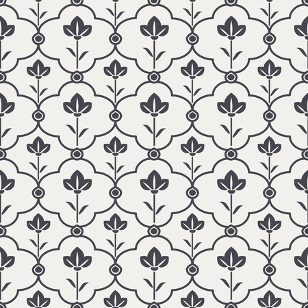 Seamless black and white patternのイラスト素材