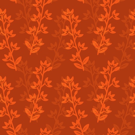 Red floral pattern with overlayのイラスト素材