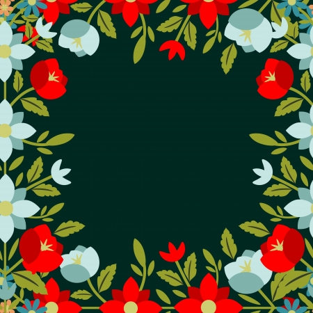 Floral pattern in ethnic styleのイラスト素材