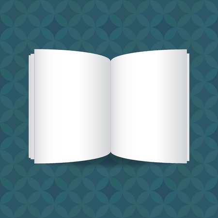 Simple book illustration on seamless blue backgroundのイラスト素材