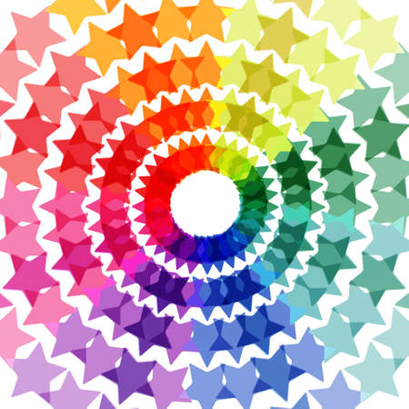  Multicolored abstract background with starsのイラスト素材