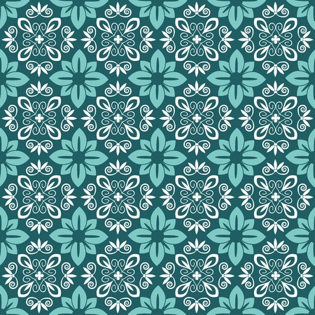 Seaamless ornamental decorative damask patternのイラスト素材