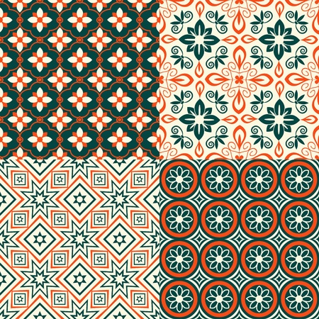 Seamless decorative pattern with ornamentのイラスト素材