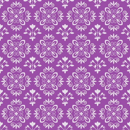 Seaamless ornamental decorative damask patternのイラスト素材