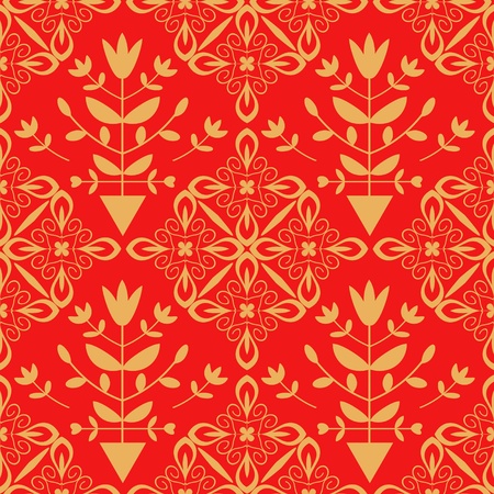 Seamless pattern with abstract decorative ornamentのイラスト素材