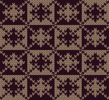 Seamless pattern knit imitation ornamentのイラスト素材