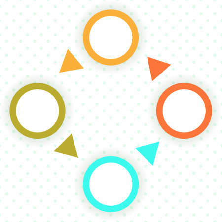 Abstract background with round itemsのイラスト素材